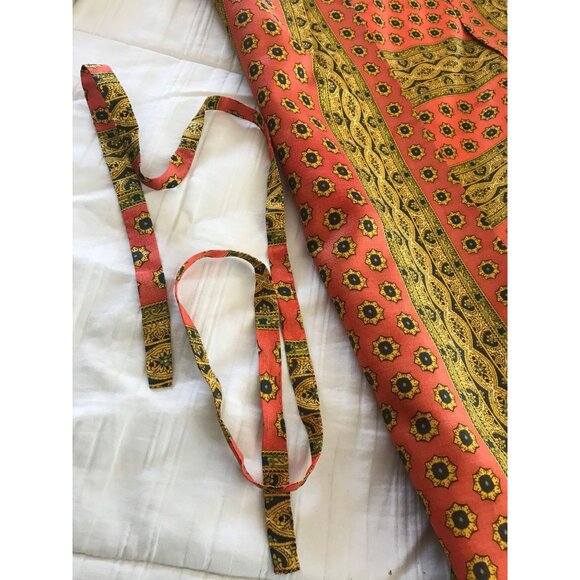 Vtg Fifth Avenue Robe by M.W. Wrap Around Style Shift Style Attached Overcoat - Picture 4 of 4